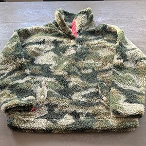 J. Crew Camo “Vintage Fleece”, size S